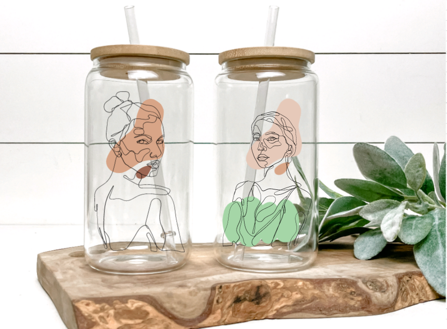 Libby Glass Can Jars FEMALE STYLE ONE